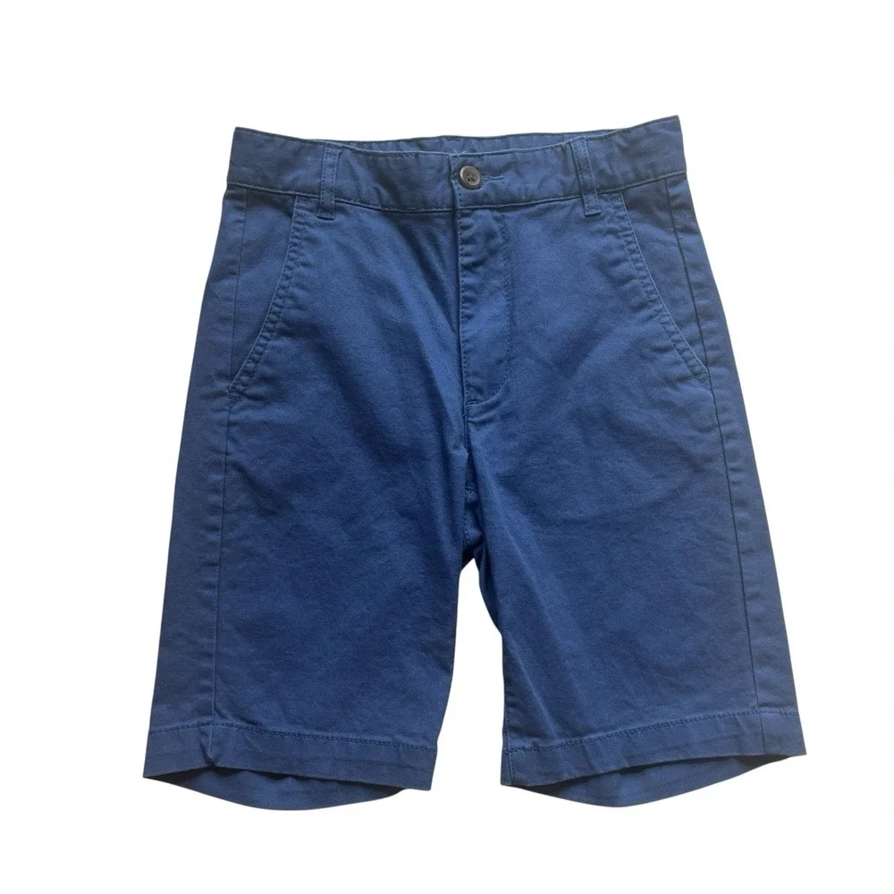 Old Navy Boy's Size 12 Slim Chino Shorts Blue Basic Preppy School